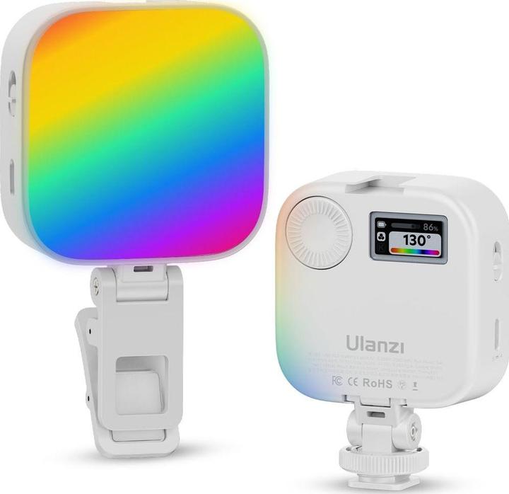 Actual product image Ulanzi U60 RGB Pocket light with U mount White (Video light)
