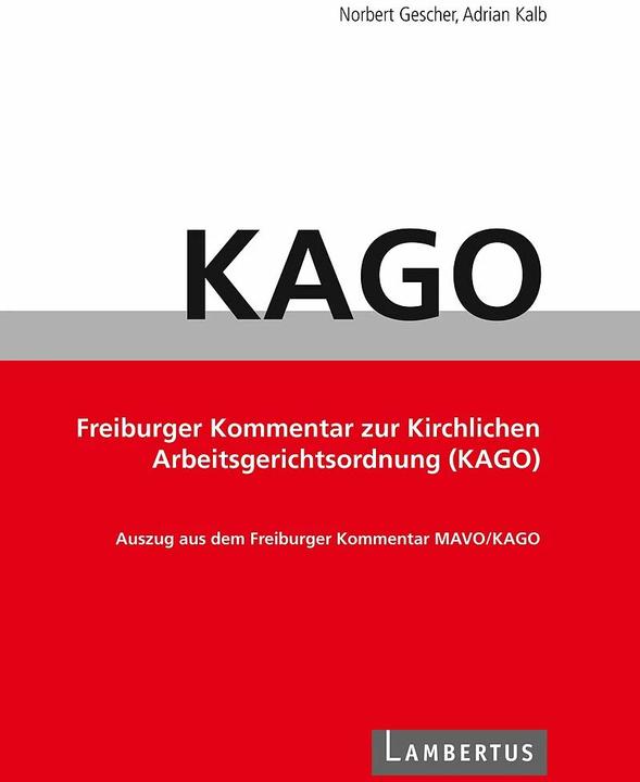 Actual product image KAGO-Kommentar (German, Adrian Kalb, Norbert Gescher, 2023)