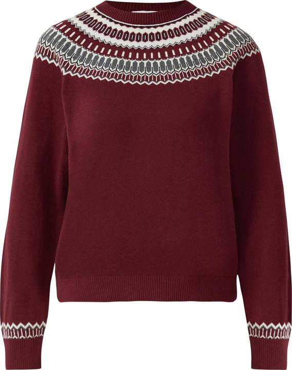 Produktbild s.Oliver Strickpullover Feinstrickpullover mit Norwegermuster (44)