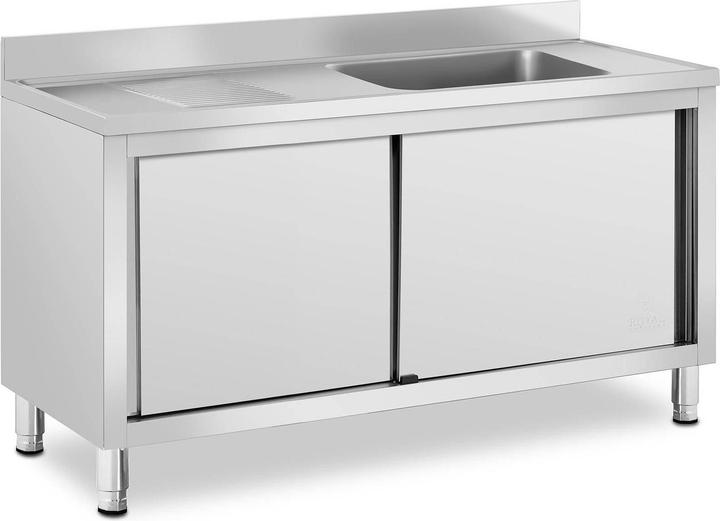Image du produit Royal VKB Plonge inox sur meuble - 1 bac - Royal Catering - Acier inoxydable - 500 x 400 x 240 mm