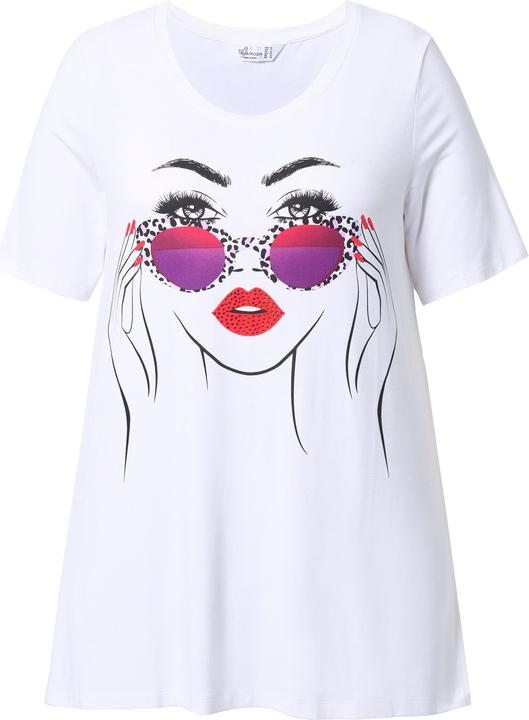 Actual product image Miamoda T-Shirt, A-Linie, Model-Motiv, Glitzersteinchen (50)