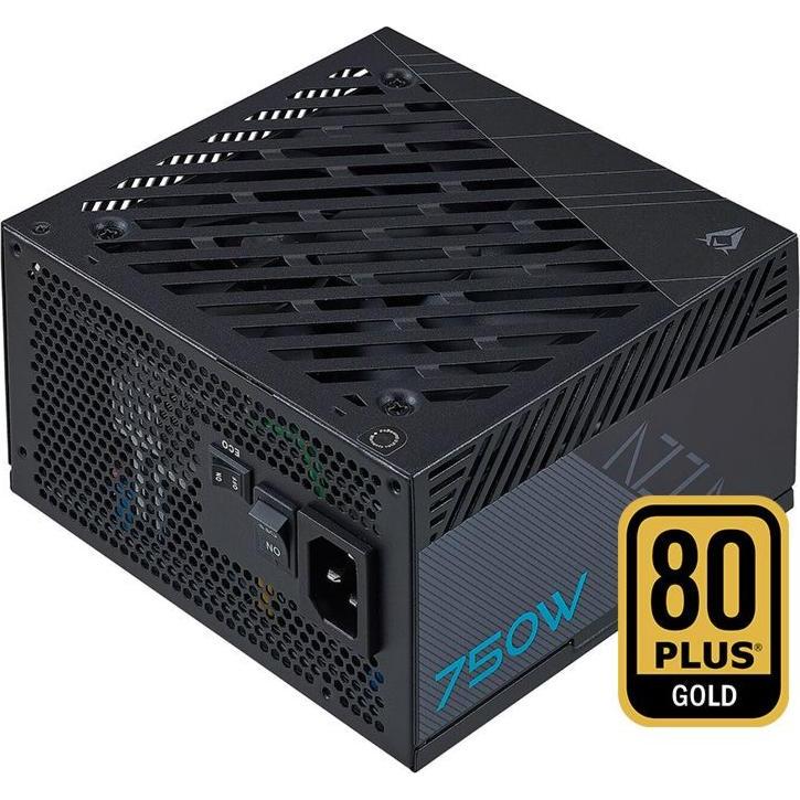 Azza PSAZ-750G(ATX3.0) Netzteil 80+ GOLD PCIe 5.0 retail (80 W), PC Netzteil, Schwarz