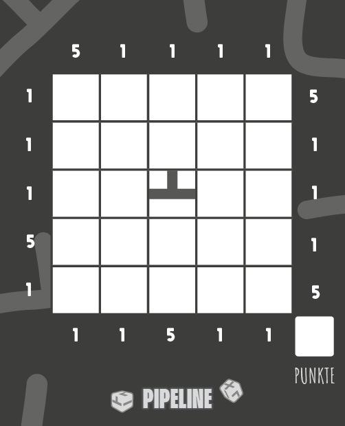 Produktbild Würfelspiel: Pipeline – Wer schafft die besten Verbindungen? (Deutsch, 1 - 6 Spieler)