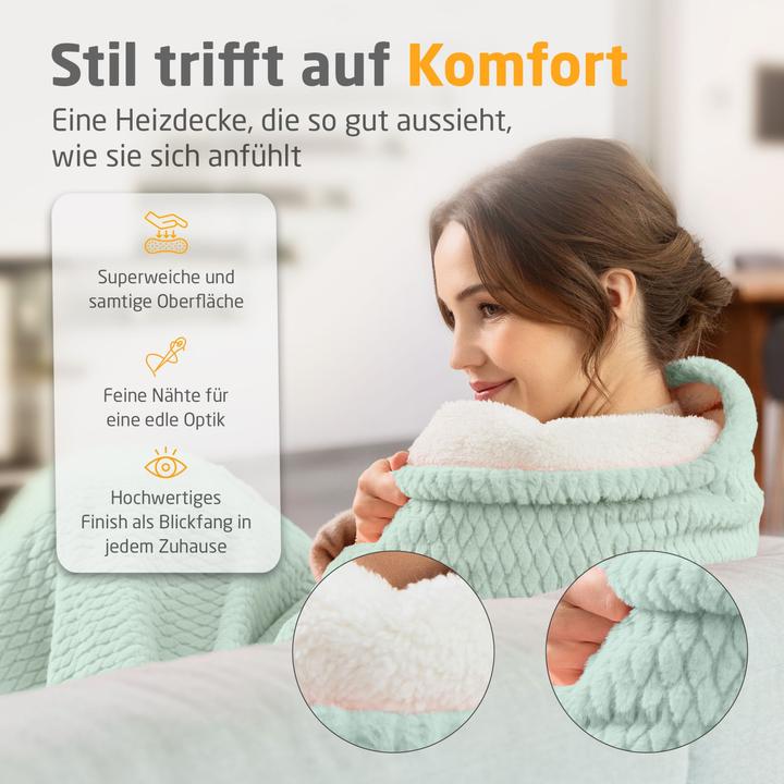 Productafbeelding Medisana HB 417 Kuschelheizdecke salbeigrün