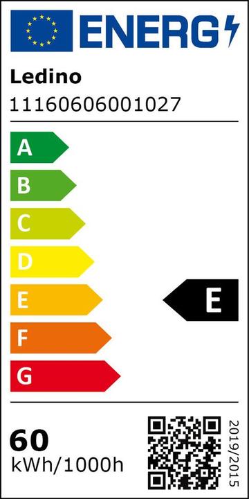 Energie-Label Ledino Arbeitsleuchte Rath 60W 5400lm Lichtsäule 360° 6500K H1330mm inkl. Akk (5400 lm)