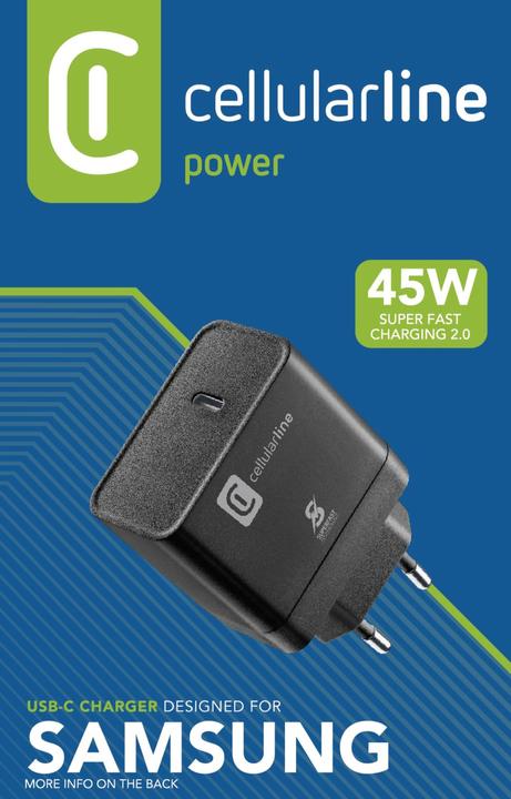 Actual product image Cellularline Super Fast Charger PD 45W (45 W, 1 portion)