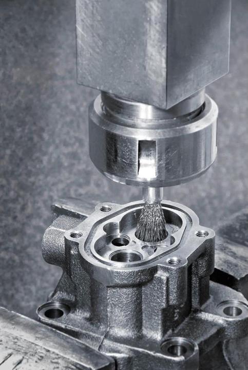 Productafbeelding Lessmann Borstel Ø 12 mm Schacht 6 mm Draaddikte 0.3 mm Staal 15000 min-¹