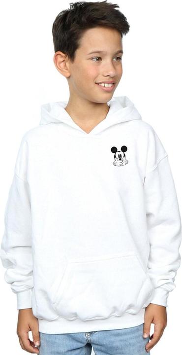 Immagine prodotto Disney Mickey Mouse Dont Speak Breast Print Felpa con Cappuccio Ragazzi (128)