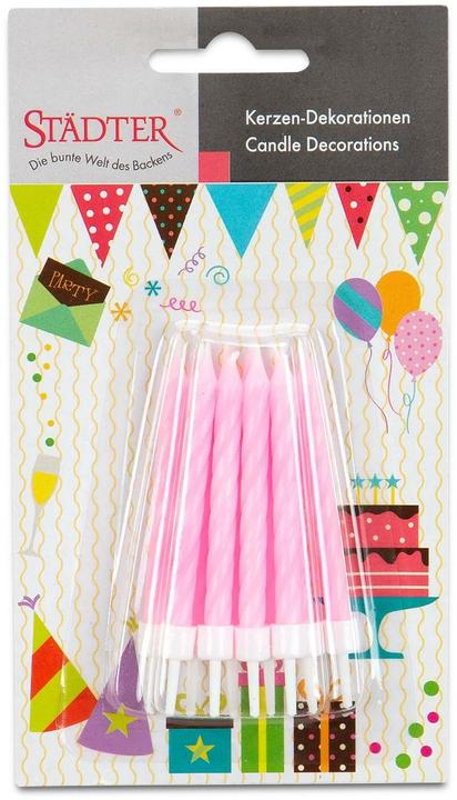 Actual product image Städter Candles Pink, 10 pieces (10 pcs.)