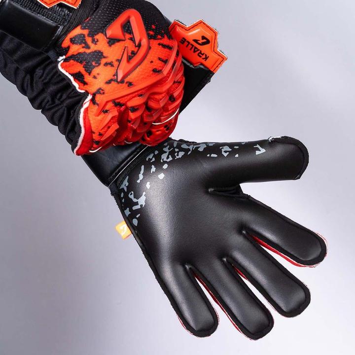 Produktbild Catch & Keep Fussballhandschuhe Kralle Splash Gr. 4 Rot Torwart Keeper Goalie Handschuhe (4)