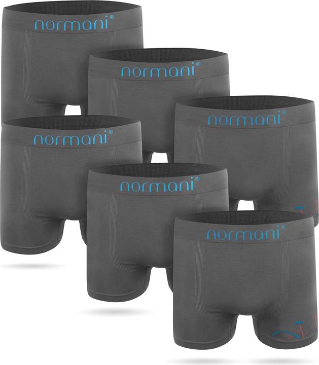 Produktbild Normani 6 Stück Mikrofaser-Boxershorts für Herren aus Nylon (L, 6er Pack)