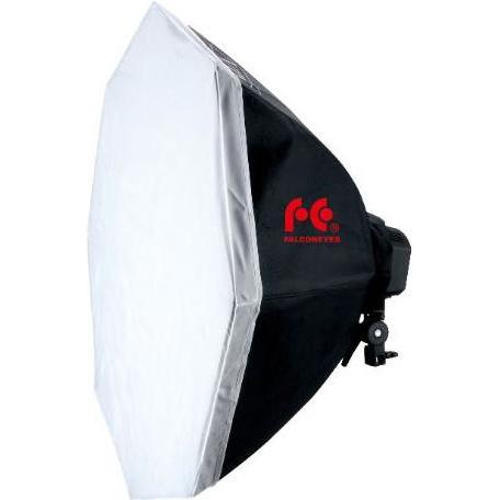 Thumbnail - Falcon Eyes Lampe + Octabox 120cm LHD-B655FS 6x55W, Dauerlicht, Schwarz, Weiss