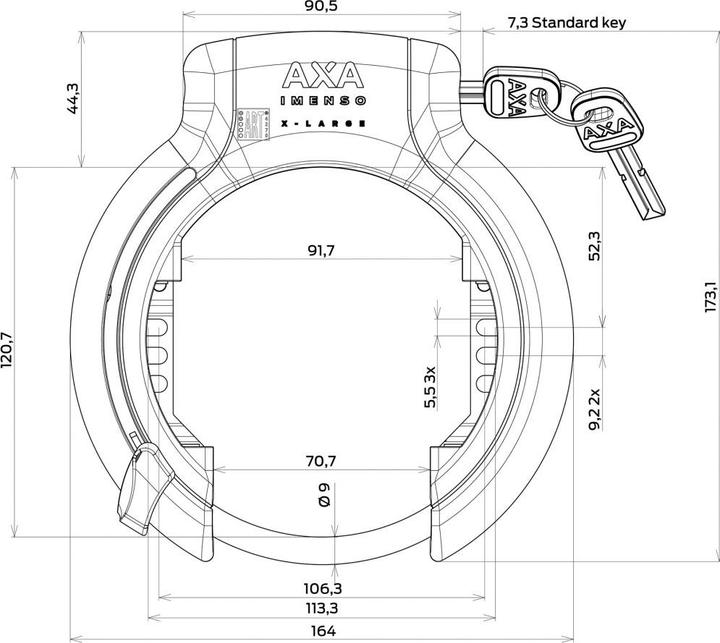 Immagine prodotto AXA Imenso XL, 92 mm
