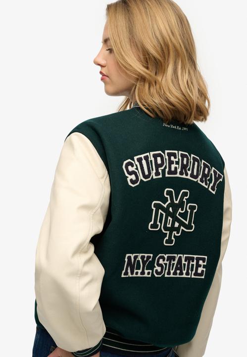 Actual product image Superdry Patched Varsity Bomber Jkt (L)