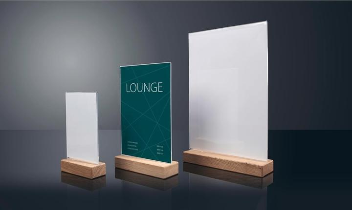 Image du produit Sigel Display da Tavolo A4 Base Quercia Alta Acrilico (A4)