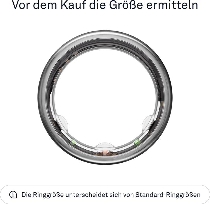 Actual product image Oura Ring Gen3 Horizon (11, Titanium Brushed)