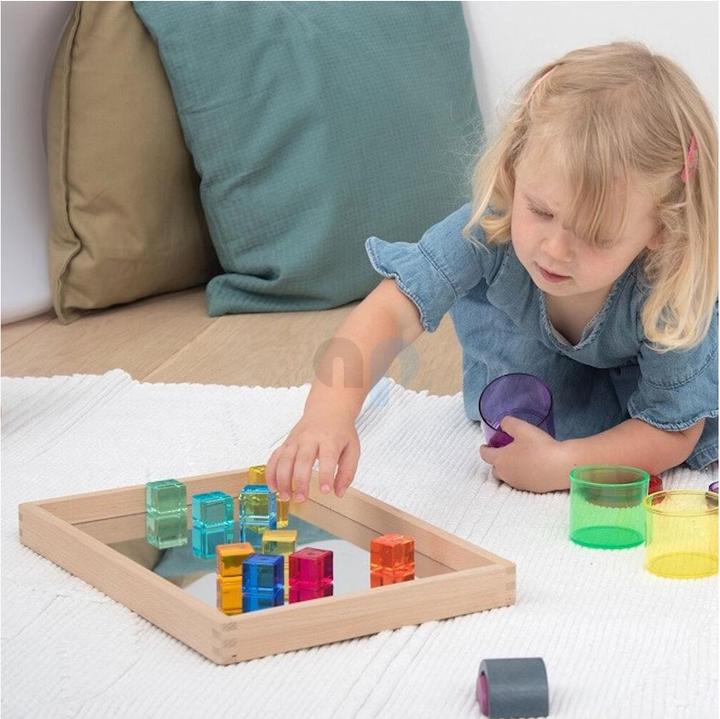 Produktbild TickiT 10 Farbige und Transparente Acryl-Würfel