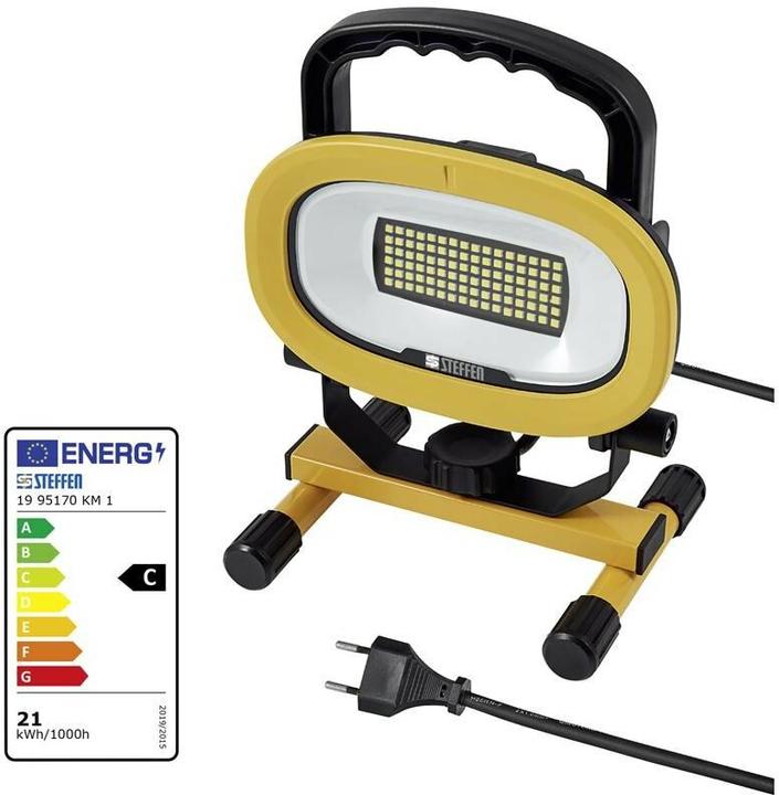Actual product image Steffen WORKLIGHT LED spotlight 21W with carrying handle (3360 lm)