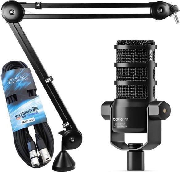 Podmic USB USB-C zu USB-C Kabel 3m Schaumstoff-Popschutz Rode PSA-1 keepdrum XLR Kabel