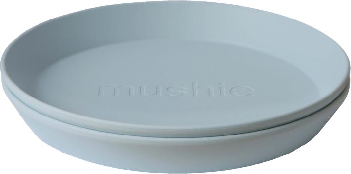 Mushie Set di 2 Piatti per bambini Polvere rotonda