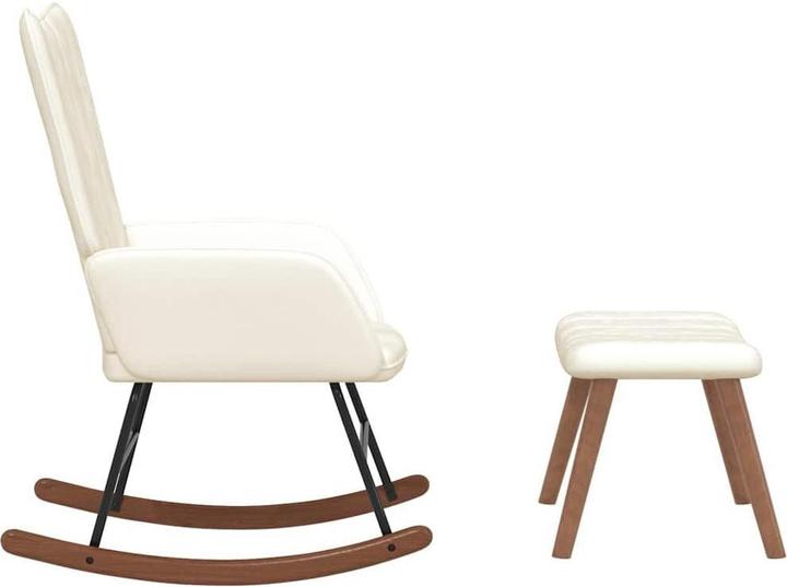 Produktbild vidaXL Schaukelstuhl mit Hocker