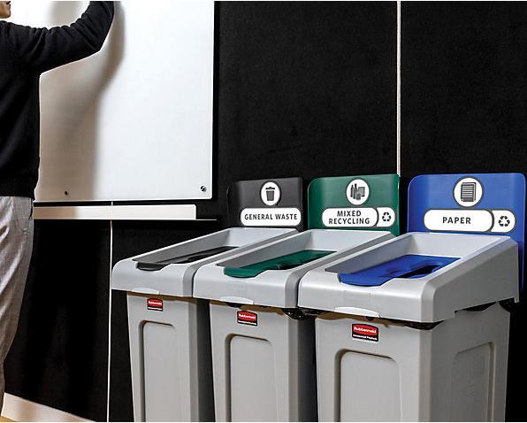 Produktbild Rubbermaid Wertstoff-Recycling-Station SLIM JIM® (87 l)