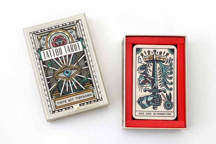 Actual product image Card game Tattoo Tarot - ink with depth