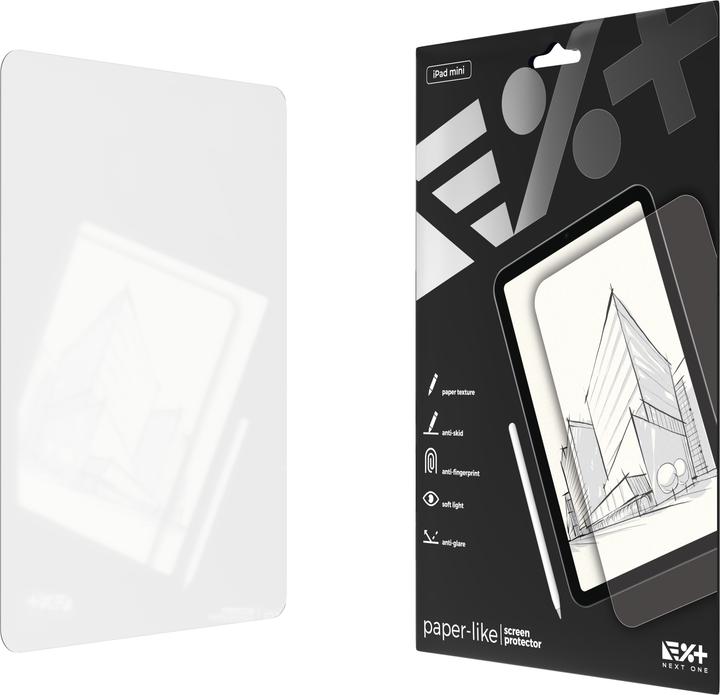 Produktbild Next One Paper Like Screen Protector iPad Mini 6th Gen clear (iPad mini 2021 (6. Gen))