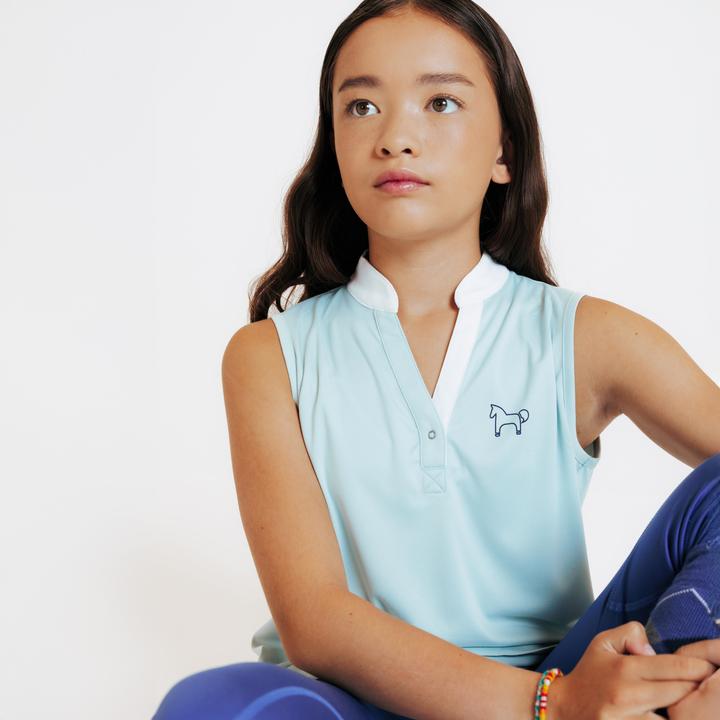 Produktbild Fouganza Reit-Top 500 Light Kinder grün (152)