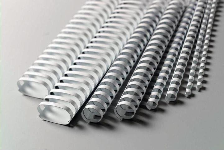 Actual product image GBC Binder spine 6mm, 21 rings, white, 100 pcs.