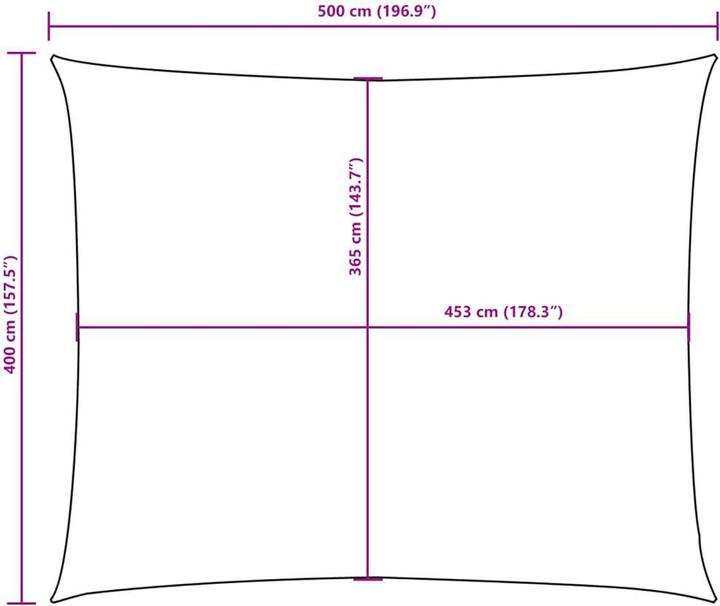 Produktbild vidaXL Sonnensegel (400 x 500 cm)