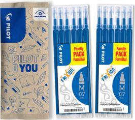 Pilot FlowPack Frixon Refill 0.7 2x Set à 6 blau (12 Stück, Blau, 0.70 mm)