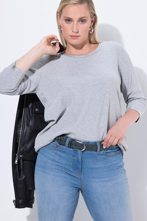 Produktbild Ulla Popken Ledergürtel, geflochten, Metallic-Schliesse (135)