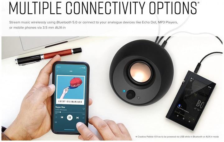 Actual product image Creative Pebble V3