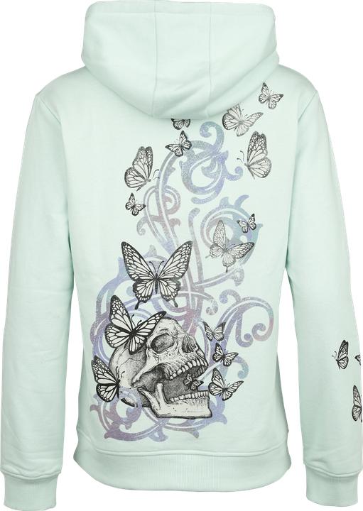 Produktbild Full Volume by EMP Hooded Jacket with Butterflys and Skulls (XL)