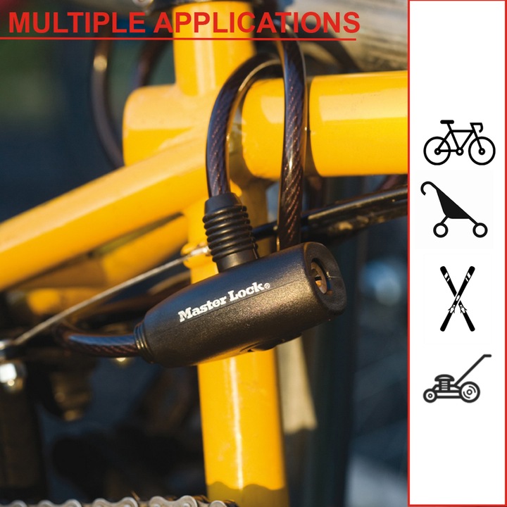 Actual product image Master Lock Spiral lock 8126EURDPRO (180 cm)