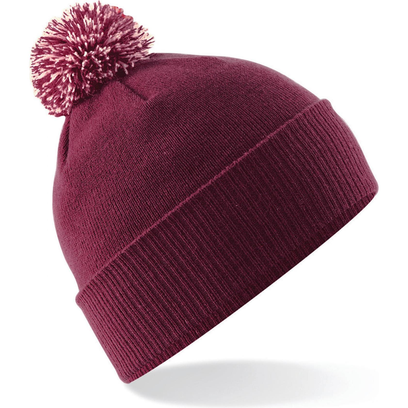 Outdoor Spirit, Damen, Mütze, Damenmütze mit Bommel, Rot, (One Size)
