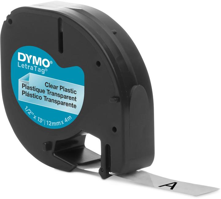Produktbild Dymo Schriftband LetraTag (1.20 cm, Schwarz)
