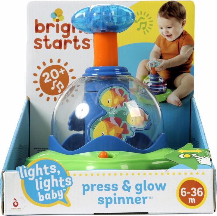 Actual product image Bright Starts Press & glow spinner