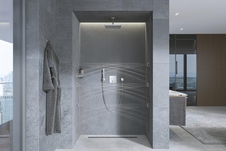 Produktbild Grohe Handbrausehalter EUPHORIA CUBE nicht verstellbar chrom