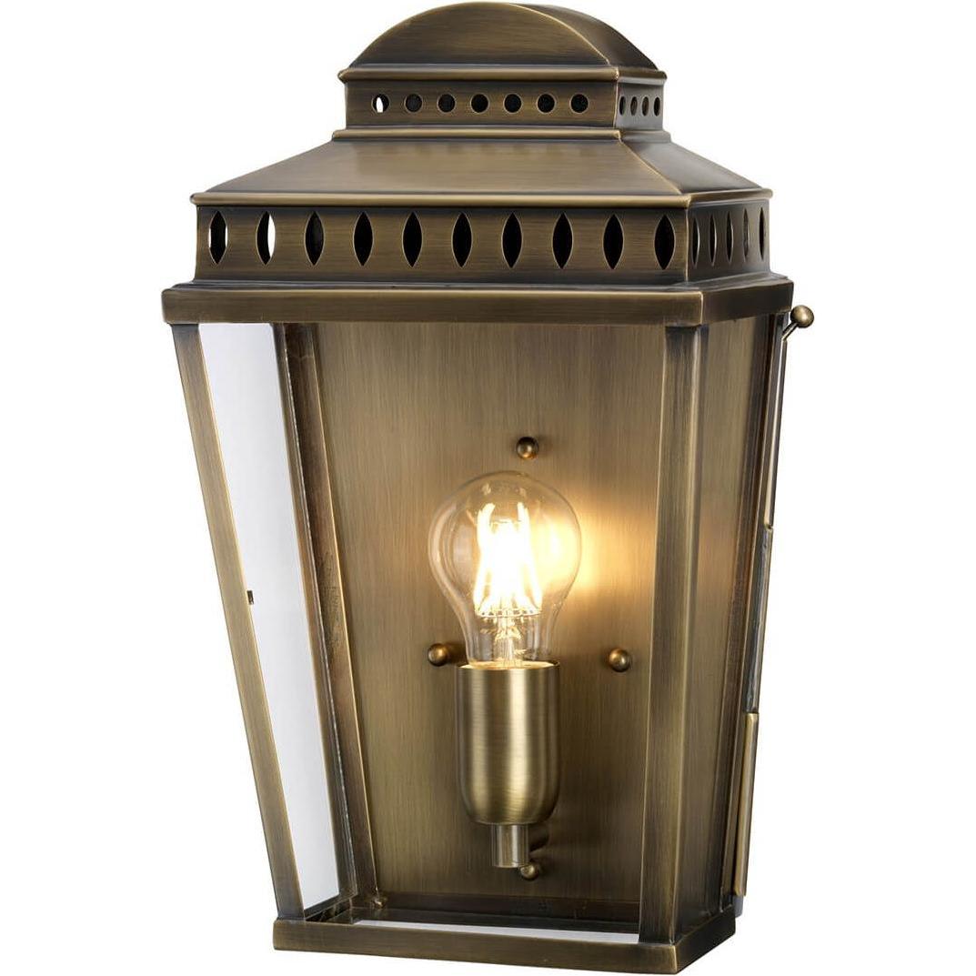Elstead Lighting, Gartenbeleuchtung, Mansion House Aussen-Wandleuchte E27 Gealtertes Messing IP44 (E27, IP44)