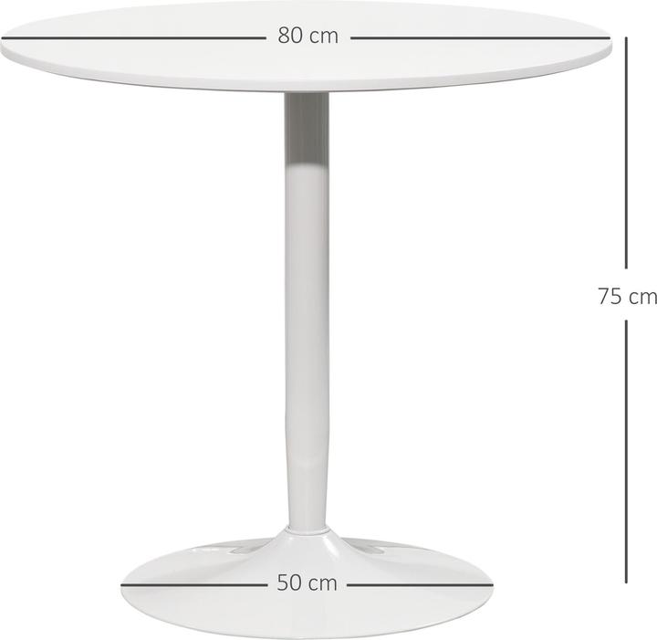 Produktbild Homcom Esstisch (Ø 80 x 75 cm)