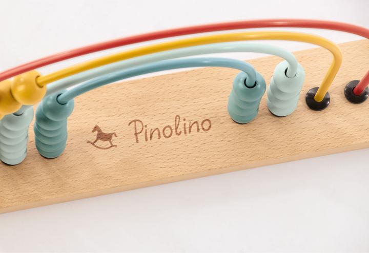 Actual product image Pinolino Abacus-Rainbow Ruby Rake Frame (Multilingual)
