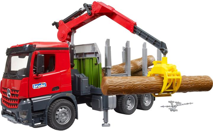 Actual product image Bruder MB Arocs timber transport truck