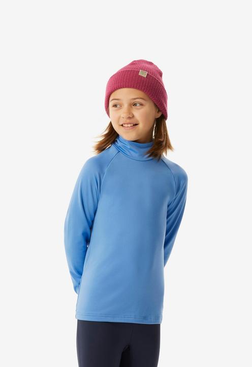 Actual product image Wedze Ski underwear functional shirt children high collar - BL 500 blue (116)