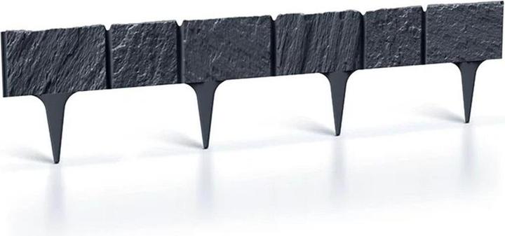 Produktbild Prosperplast Gartenstein Anthrazit Garteneinfassung (78 cm)