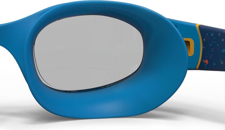 Immagine prodotto Nabaiji Occhialini da nuoto misura piccola trasparenti - Blu/giallo morbido (S)