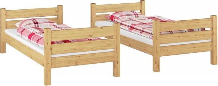 Produktbild Erst-Holz Etagenbett für Erwachsene Kiefer 90x200 Hochbett teilbar Rollrost Bettkästen 60.16-09 T80S2 (90 x 200 cm)