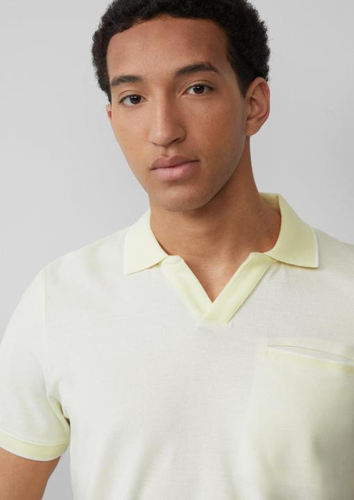 Produktbild S.Oliver Polo-Shirt Poloshirt aus zweifarbigem Piqué mit Brusttasche (3XL)