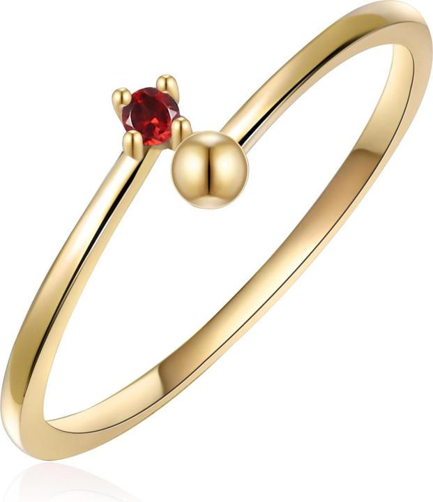 Immagine prodotto Glanzstücke München Donna Argento Granato Oro Giallo - 15436 (50, 925 Argento)